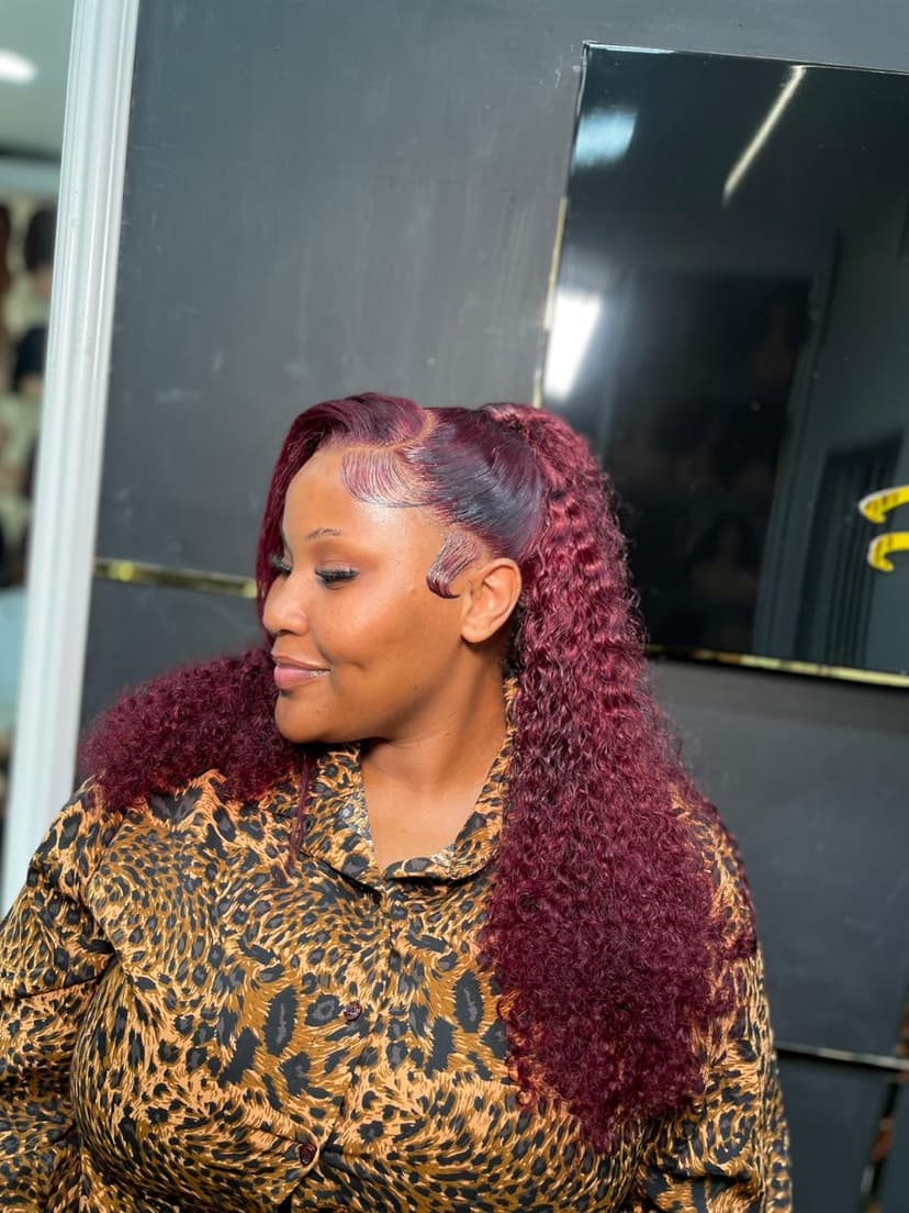 Burgundy and Burmese curls
