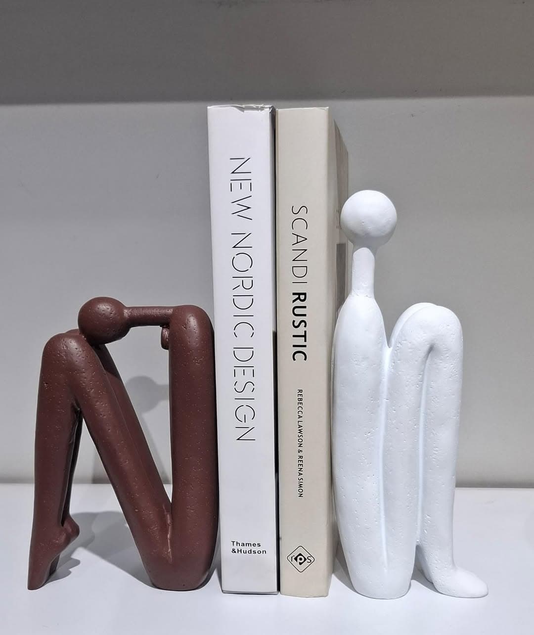 Heavy ceramic bookends