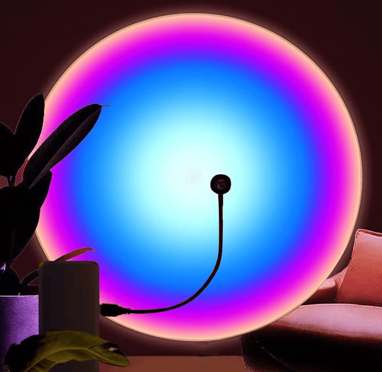 Sunset Projection Lamp – USB LED Ambient Light – Cozy Aesthetic Room Decor & Gift