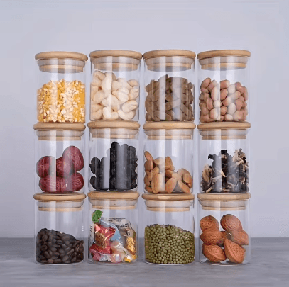 12pcs spice jars set organizer