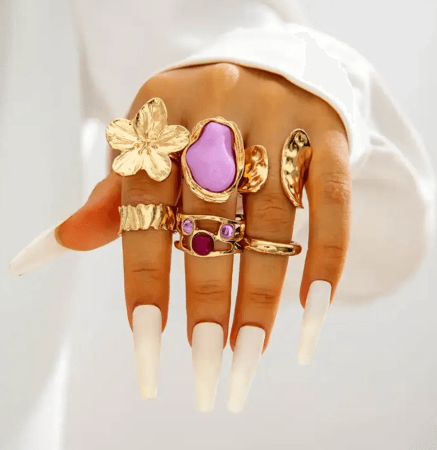 6pcs rings set