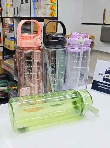 Clear water bottle 2l