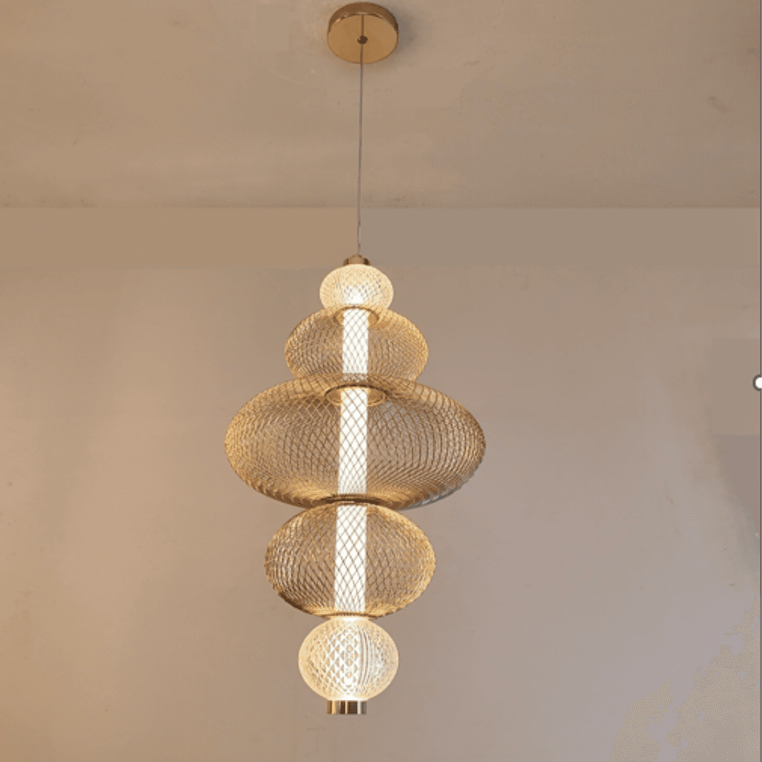 Daphne Black Mesh LED Pendant Light