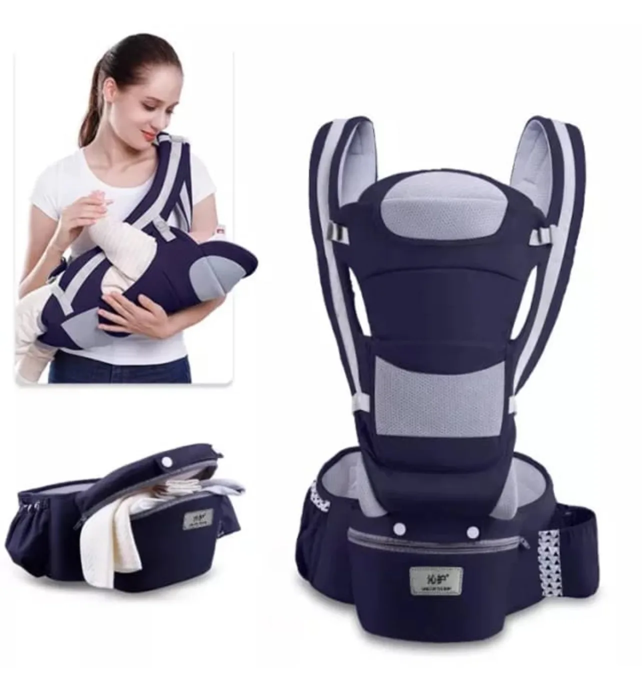 3 in 1 Baby Carrier With Hip Seat- Newborn to 3 years
