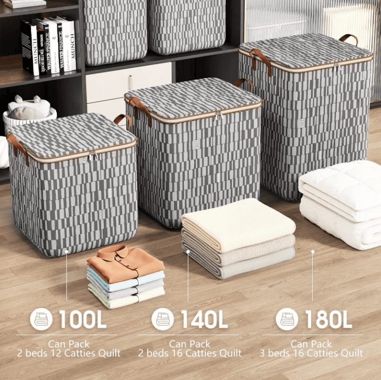 3 Pcs Large Capacity Quilt Duvet storage bags