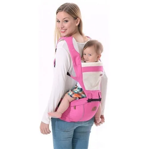 Breathable Hipseat Baby Carrier – Pink