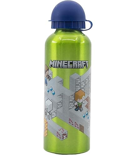 Silver Minecraft Stainless Steel Bottle