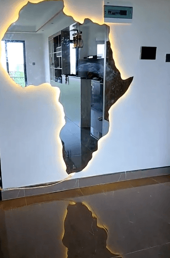 African shaped mirrior