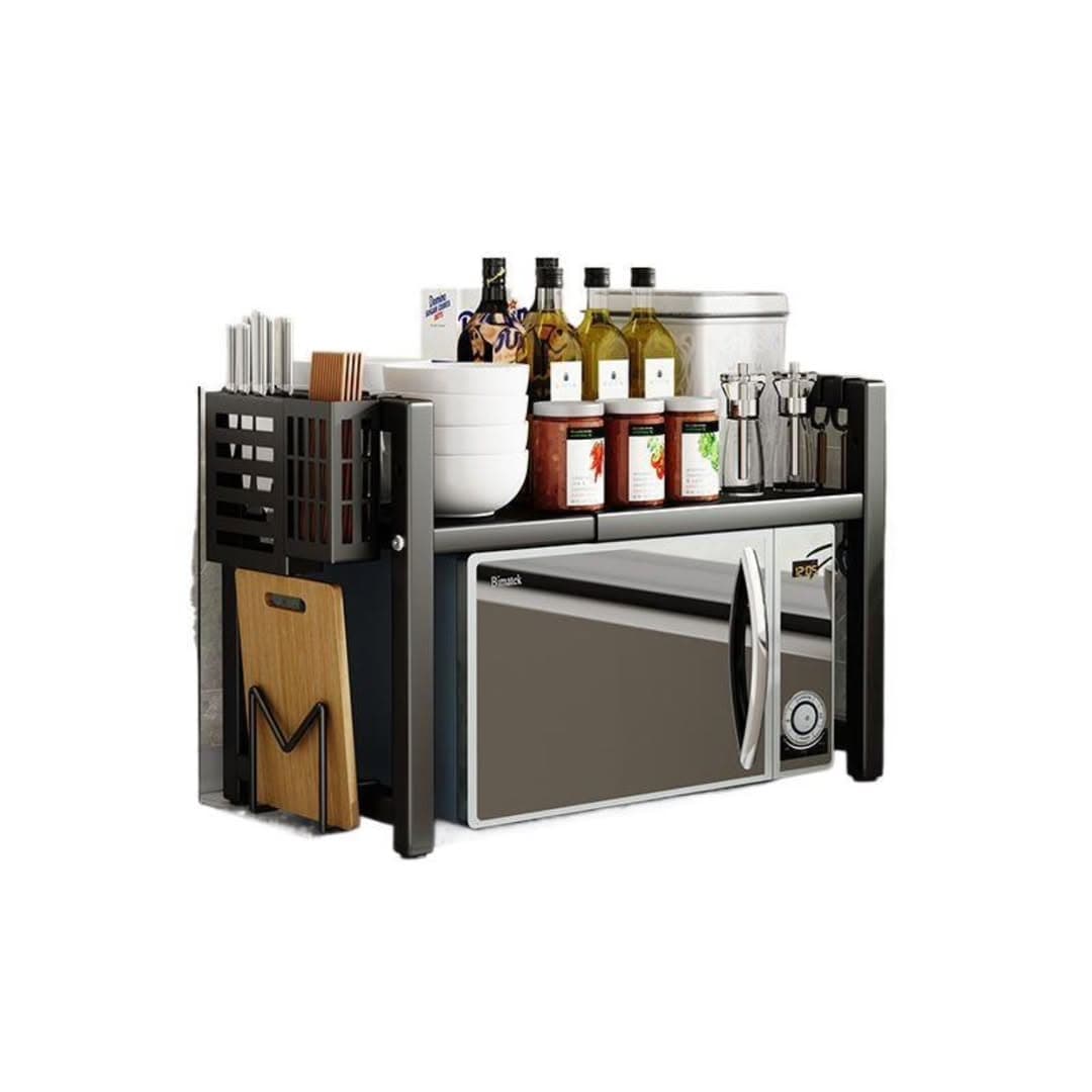Single layer Heavy-duty Adjustable Microwave Stand