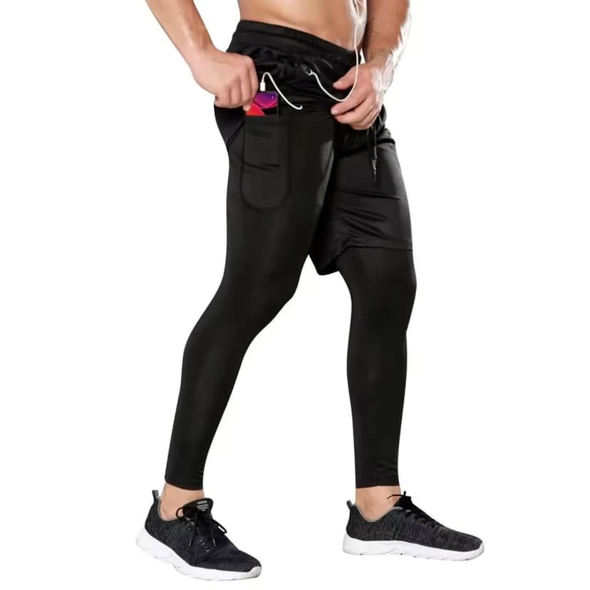2 in 1 short  for men