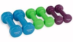 1.5kg Pair Vinyl Dumbbells Aerobic Exercise