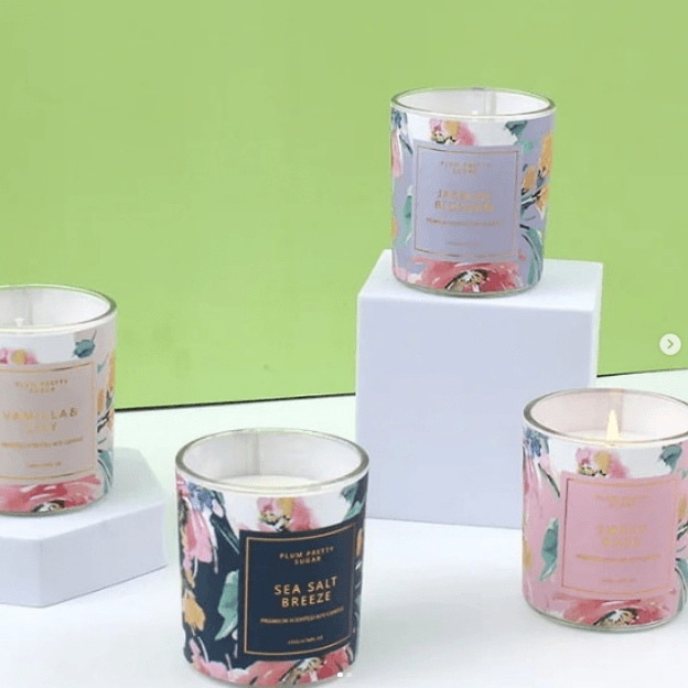 Natural soy wax scented candle