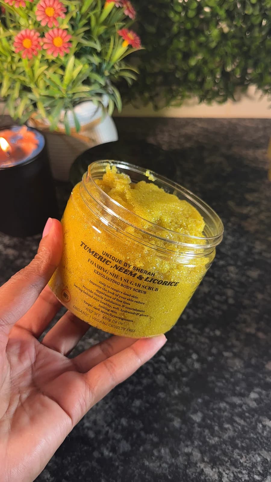 TUMERIC,NEEM & LICORICE EXFOLIATING FOAMING SCRUB