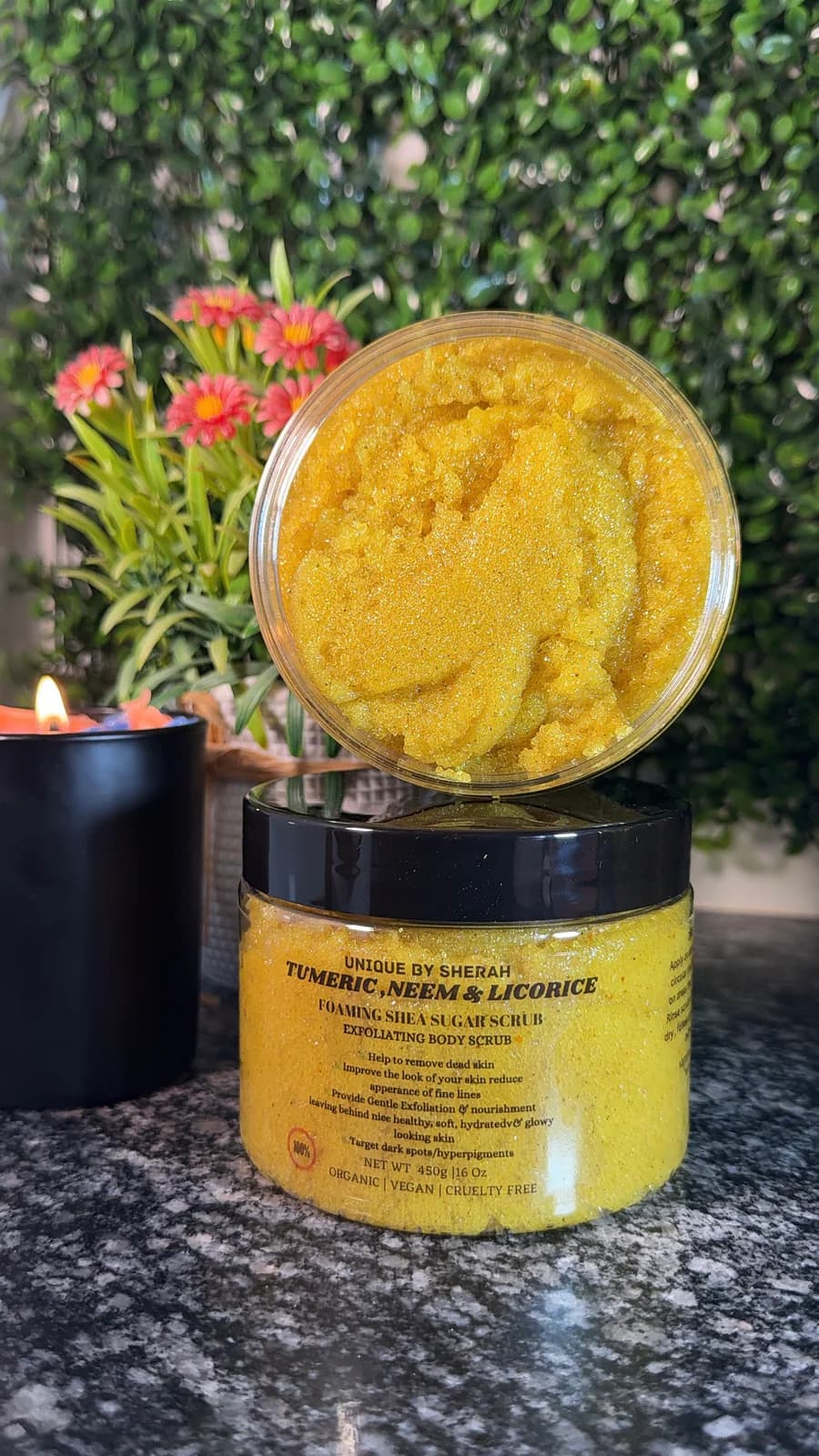 TUMERIC,NEEM & LICORICE EXFOLIATING FOAMING SCRUB