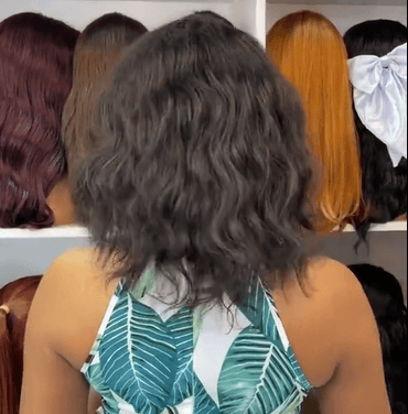 Human hair blend wig