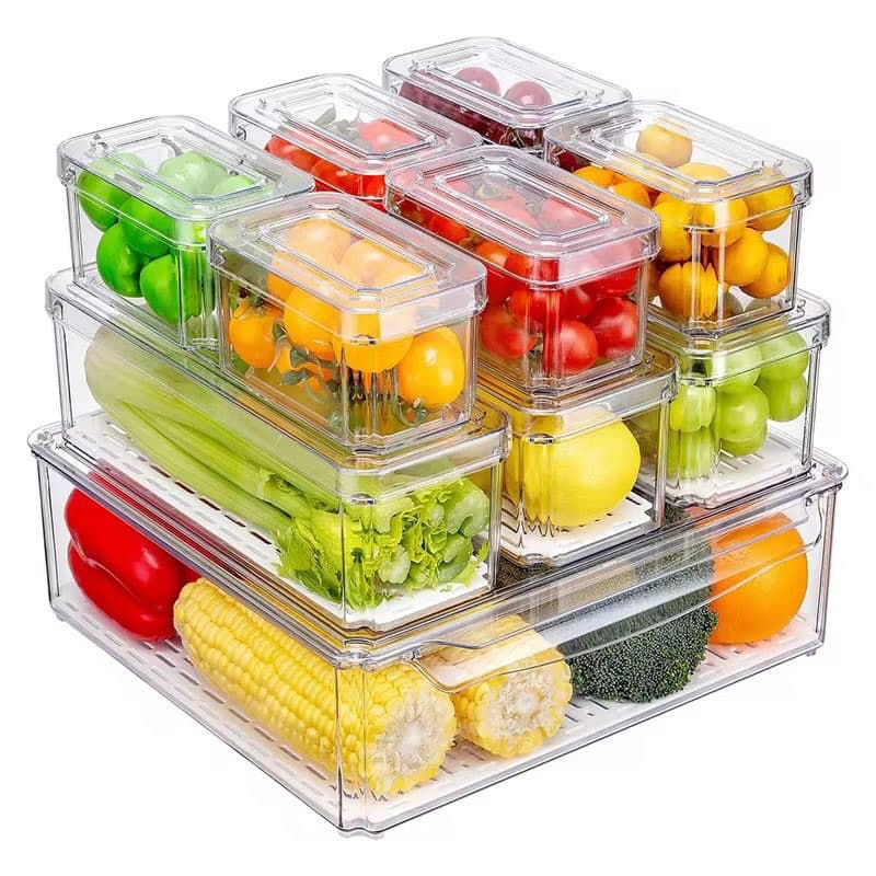 Airtight acrylic fridge/kitchen organizer