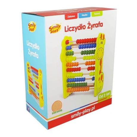 Acool Toys Giraffe Abacus Learning Wooden Frame (29.5 x 8.5 cm)