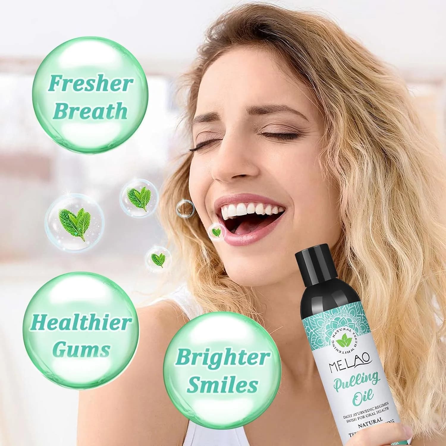 Melao Natural Coconut Oil Pulling Mouthwash – 250ml