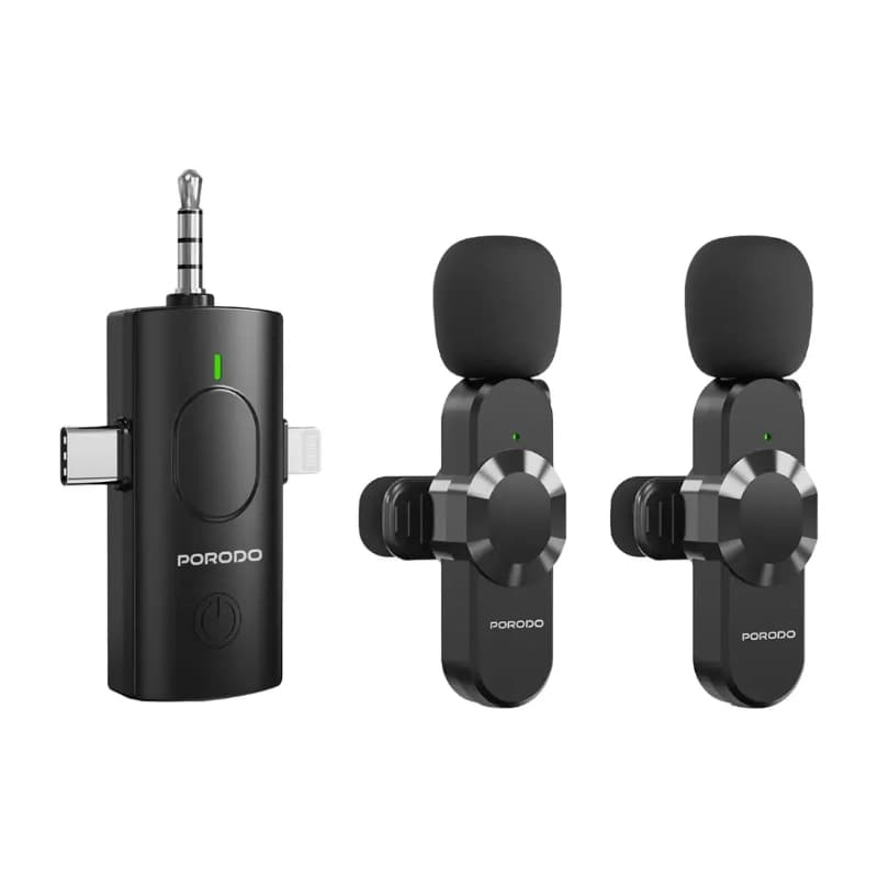 Porodo Audix Elite 3 In 1 Lavalier MicrophonE