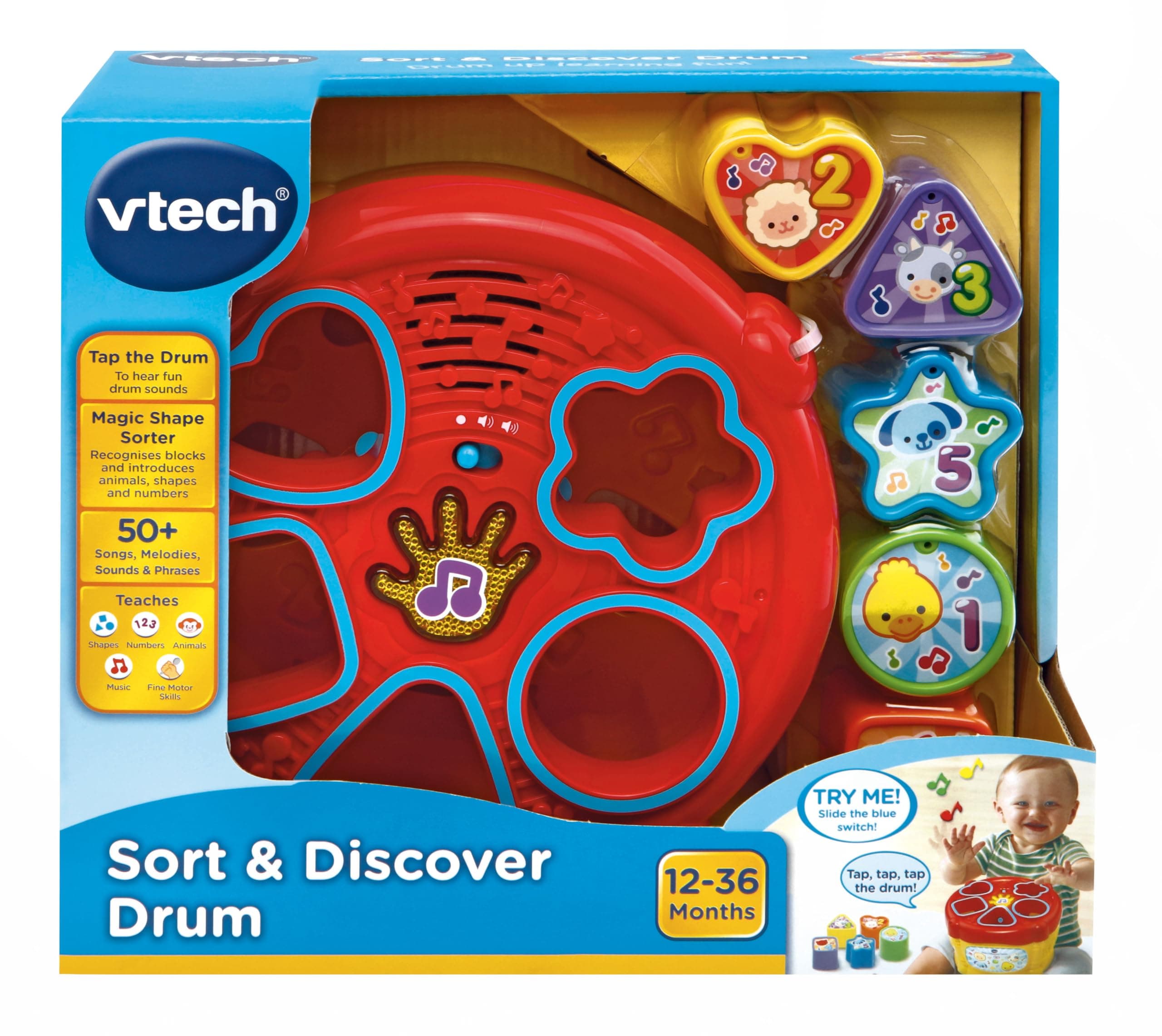 Vtech Sort & Discover Drum Red