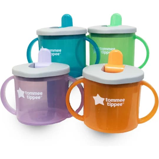 Tommee Tippee Essential Free Flow First Cup Assorted 190ml 4m+(pack of one)