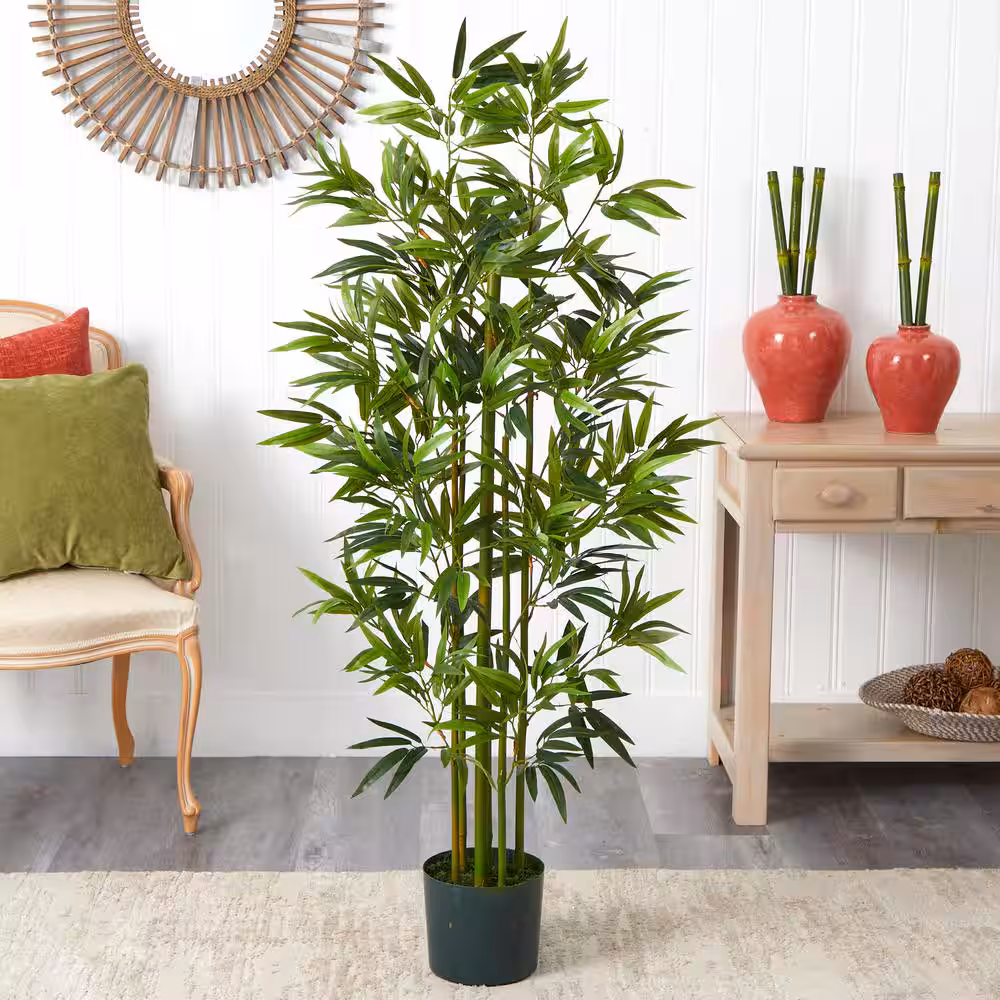 Artificial bamboo potted house tree 5ft